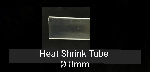 Heat Shrink Tube ø8mm 100m/roll Transparent